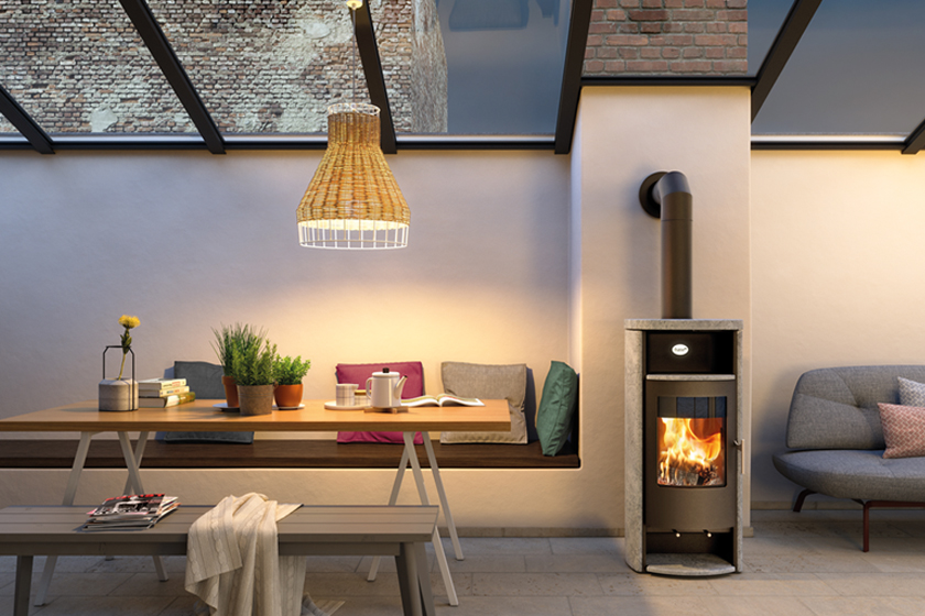 Kaminöfen Test. Testsieger ist der Kaminofen Jena von HASE.